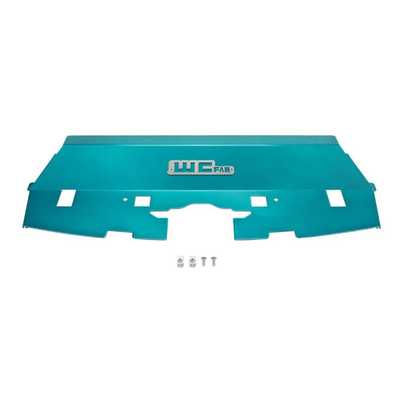 Wehrli 13-18 Cummins Fabricated Aluminum Radiator Cover - Candy Teal