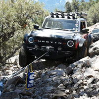 Superwinch 10000 LBS 12V DC 3/8in x 54ft Synthetic Rope Scorpion 10000SR Winch - Black Powdercoat