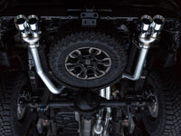 AWE Tuning 22-23 GMC Sierra 1500 AT4X 6.2L 0FG Catback Split Dual (Flat Bumper) - Chrome Silver Tips