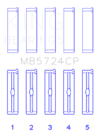 King Engine Bearings General Motors Duramax Diesel Main Bearing Set