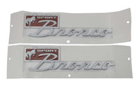 Ford Racing Bronco Sport Script Fender Badge Kit