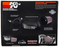 K&N 08-17 Harley-Davidson Touring Models Performance Air Intake System Silver