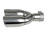 aFe Takeda 304 Stainless Steel Clamp-on Exhaust Tip Polished 2-1/2ininlet x 3-1/2in Outlet X 12in L
