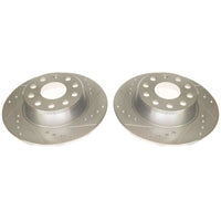 Power Stop 2019 Volkswagen Jetta Rear Evolution Drilled & Slotted Rotors - Pair