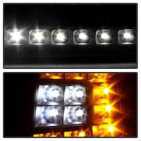 xTune Ford F150 97-03 Crystal Headlights w/ Clear LED Corners Black HD-ON-FF15097-LED-SET-BK