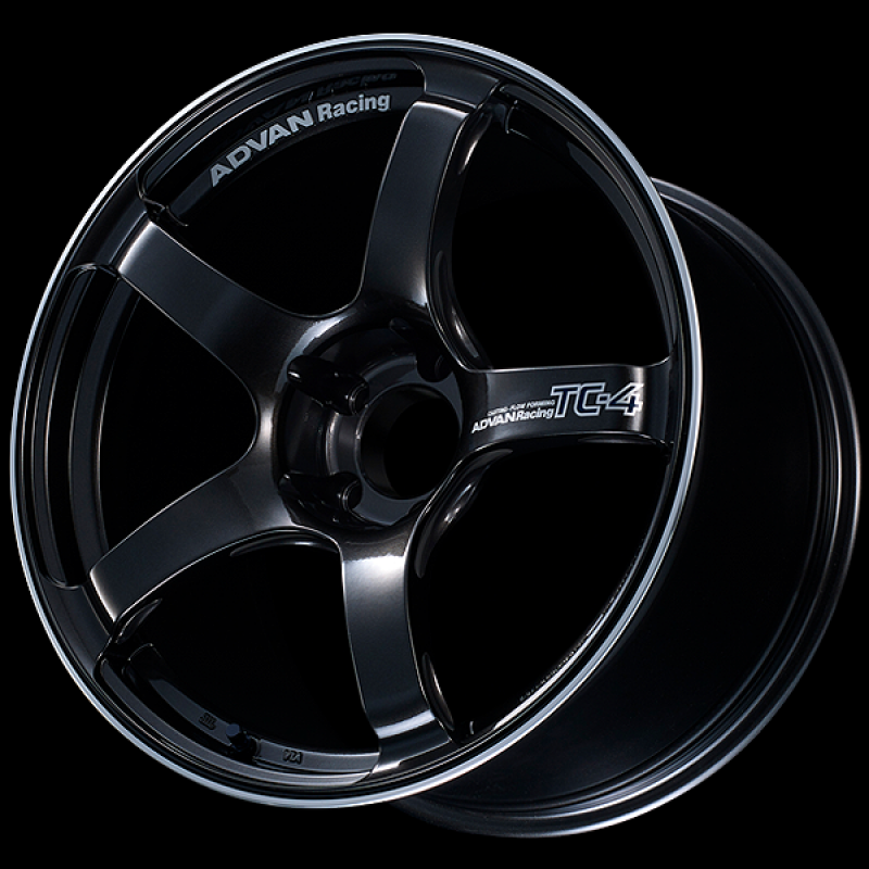 Advan TC4 18x8.0 / +42 Offset / 5x112 / 66.5mm Bore / Black Gunmetallic and Ring