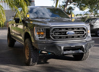 Go Rhino 21-23 Ford F-150 (4dr) Element Front Bumper w/ Power Bar - Tex. Blk