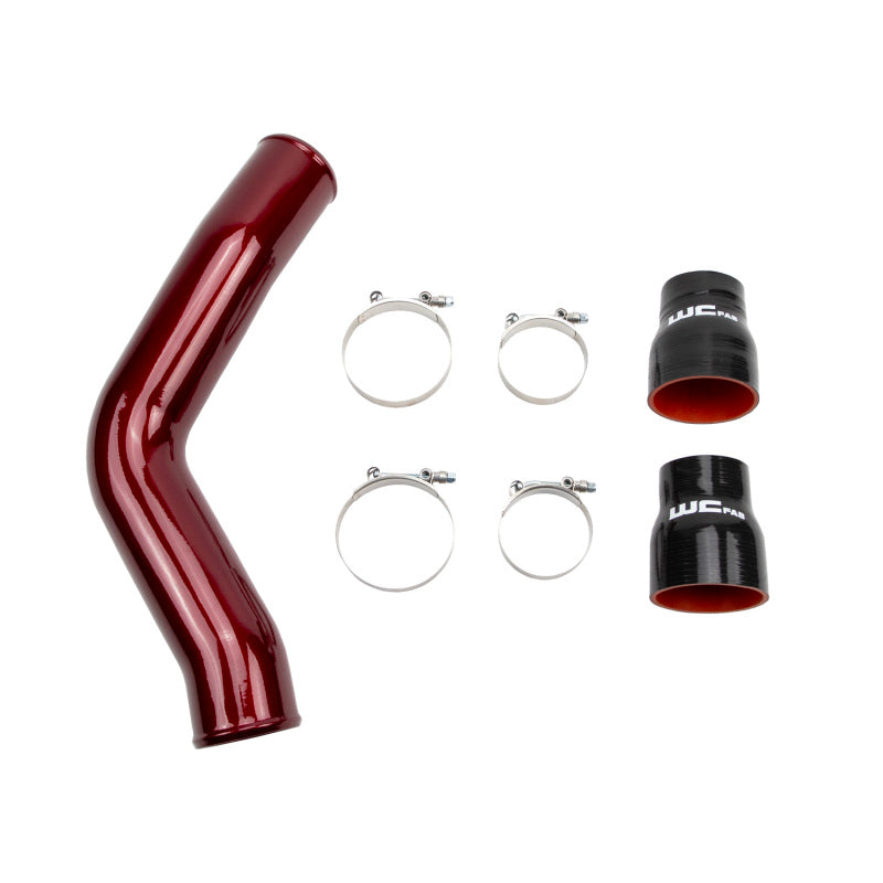 Wehrli 13-18 Cummins 6.7L Passenger (Hot) Side 3.5in Intercooler Pipe - Bengal Grey