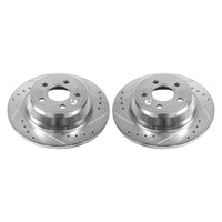 Power Stop 07-11 Volvo S80 Rear Evolution Drilled & Slotted Rotors - Pair