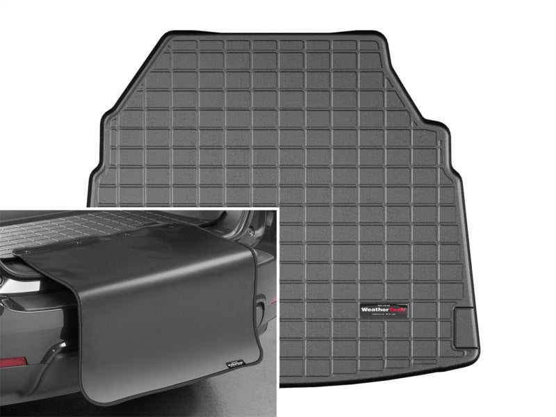 WeatherTech 2011+ Mercedes Benz E-Class Cabriolet Cargo Liner w/ Bumper Protector - Black