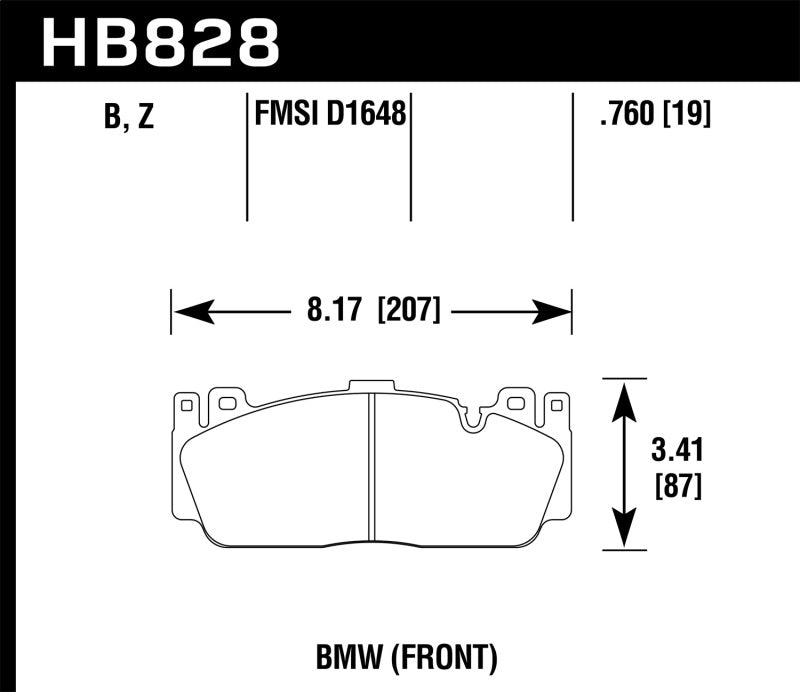Hawk 12-20 BMW M2/3/4/5/6 DTC-60 Motorsports Front Brake Pads