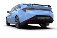 Rally Armor 22-23 Hyundai Elantra N & N Line Black UR Mud Flap w/Light Blue Logo
