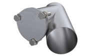 QTP 4in Weld-On QTEC Exhaust Cutout Y-Pipe