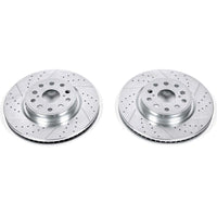 Power Stop 07-17 Lexus LS460 Front Evolution Drilled & Slotted Rotors - Pair