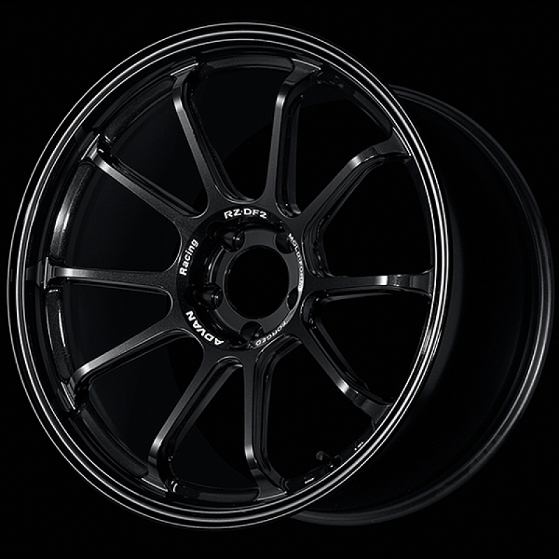 Advan RZ-DF2 19x9.5 / +29 Offset / 5x114.3 / 73mm Bore / Racing Titanium Black