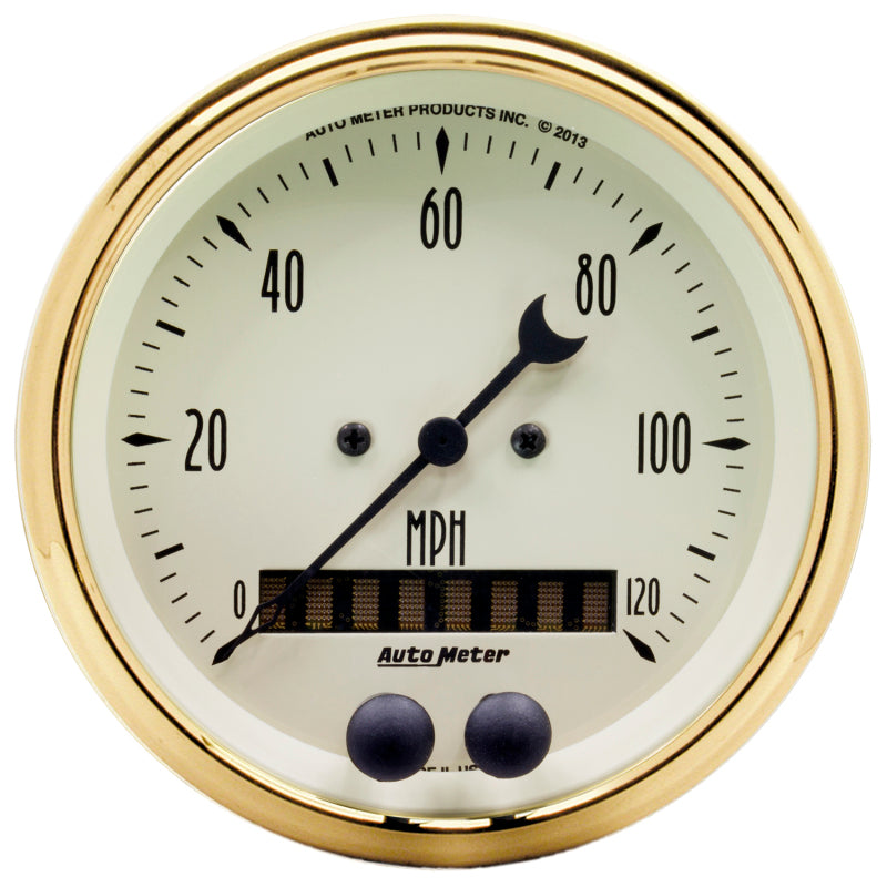 AutoMeter Golden Oldies 3-3/8in 0-120MPH (GPS) Speedometer Gauge