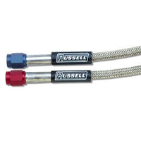 Russell Performance -4 AN to -3 AN 15in Pre-Made Nitrous and Fuel Line