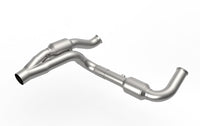 Kooks 07-18 Jeep Wrangler HEMI Swap 2.5in Stainless Steel GREEN Catted Y-Pipe