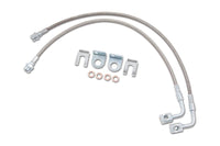 Zone Offroad 07-18 Jeep Wrangler JK Rear 4-6in Stainless Brake Lines