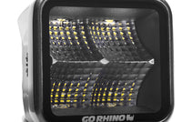 Go Rhino Xplor Blackout Series Cube LED Flood Light Kit (Surface/Threaded Stud Mnt) 2x2 - Blk (Pair)