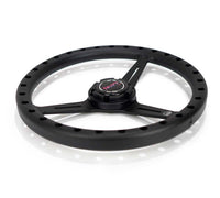 NRG Aluminum Steering Wheel 330mm - Extra Light - Ergonomic Grip - Anadized Black
