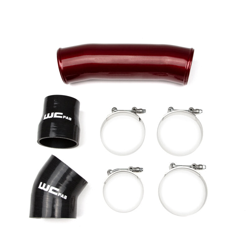Wehrli 98.5-02 Cummins 5.9L Passenger Side 3.5in Intercooler Pipe - Gun Metal