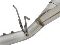 aFe ATLAS 4in DPF-Back Alum Steel Exhaust System w/Dual Exit Polished Tip 2017 GM Duramax 6.6L (td)