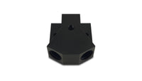 Vibrant Billet Aluminum Y-Block Fitting with 1/8in NPT Port -10AN x Dual -8AN ORB