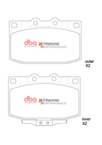 DBA 86-95 Mazda RX-7 (5 Lug) XP Performance Front Brake Pads