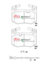 DBA 15-20 Lexus GS F / 15-21 Lexus RC F Street Series Rear Brake Pads