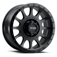 Method MR305 NV 18x9 18mm Offset 8x170 130.81mm CB Matte Black/Gloss Black Lip Wheel