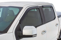Stampede 2019 Chevy Silverado 1500 Double Cab Pickup Tape-Onz Sidewind Deflector 4pc - Smoke