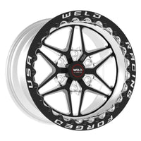 Weld S81 17x10 / 5x115 BP / 6.7in BS Black Wheel (High Pad) - Black Single Beadlock MT