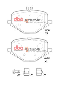 DBA 2018+ Mercedes-Benz G63 AMG (W463) XP Performance Rear Brake Pads