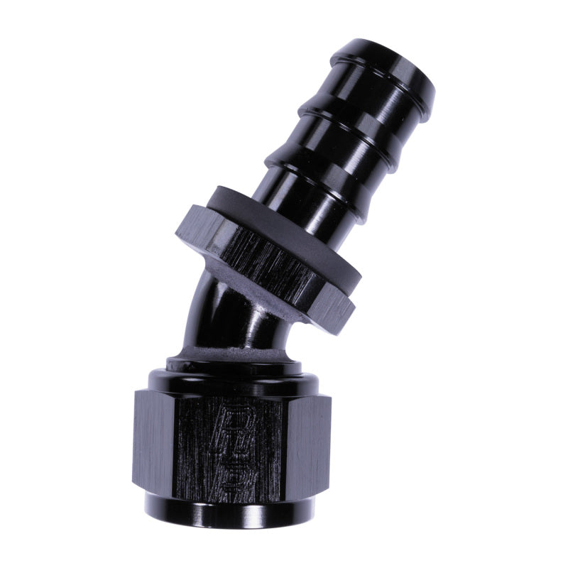Russell 12AN Twist-Lok 30 Degree Hose End - Black
