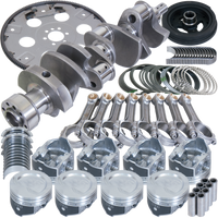 Eagle Chevy 350 1Pc 3.750in Crank 5.700in I-Beam Rod 4.000in Pistons 168 Tooth FP Balanced Assembly