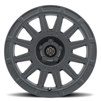 ICON Ricochet 15x7 5x100 15mm Offset 4.6in BS 56.1mm Bore Satin Black Wheel
