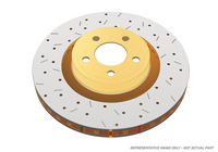 DBA 04-12 Nissan Pathfinder Rear 4000 Series Drilled & Slotted Rotor