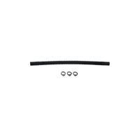 DeatschWerks Convoluted Tubing 230mm Length x 8mm ID Side 1 x 10mm ID Side 2 - Black