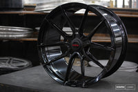 Vossen x Novitec NF10 22x12in - 5x114.3 BP - ET33 - Gloss Black Ferrari 488 / F8 Rear Wheel