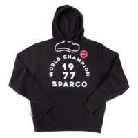 Sparco Sweatshirt Hooded 77 Black SMALL