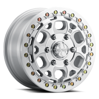 Method MR416 Beadlock 15x7 / 5x4.5 / 55mm Offset / 68.00mm Bore - Machined Clear Coat Wheel