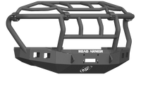 Road Armor 17-20 Ford F-250 Stealth Wide Fender Front Winch Bumper w/Intimidator Guard - Tex Blk