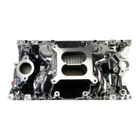 Edelbrock RPM Air-Gap Manifold for Small-Block Chevy Vortec - Chrome Plasma