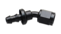 Vibrant Push-On 30 Degree Hose End Elbow Fitting Size -4AN