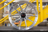 Vossen x Novitec NF10 22x12in - 5x114.3 BP - ET33 - Brushed Gloss Clear Ferrari 488 / F8 Rear Wheel