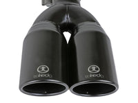 aFe Takeda 304 Stainless Steel Clamp-on Exhaust Tip Black 2-1/2ininlet x 3-1/2in Outlet X 12in L
