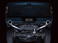 AWE Tuning 2021+ Ford F150 Tremor w/ Bumper Cutouts 0FG Resonated Cat-Back w/ Chrome Silver Tips