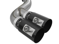 aFe Rebel XD 4in SS DPF-Back Exhaust 17-18 Ford Diesel Trucks V8-6.7L (td) w/ Dual Black Tips