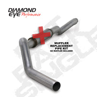 Diamond Eye KIT 5in Catback MFLR RPLCMENT PIPE Single AL: 2006-2007.5 CHEVY 6.6L 2500/3500